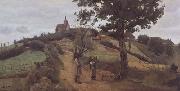 Jean Baptiste Camille  Corot Saint-Andre en Morvan (mk11) Sweden oil painting artist